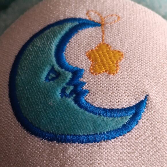 2003 Blue Care Bears 13" Plush Bedtime Sleepy Moon & Star - Picture 8 of 10